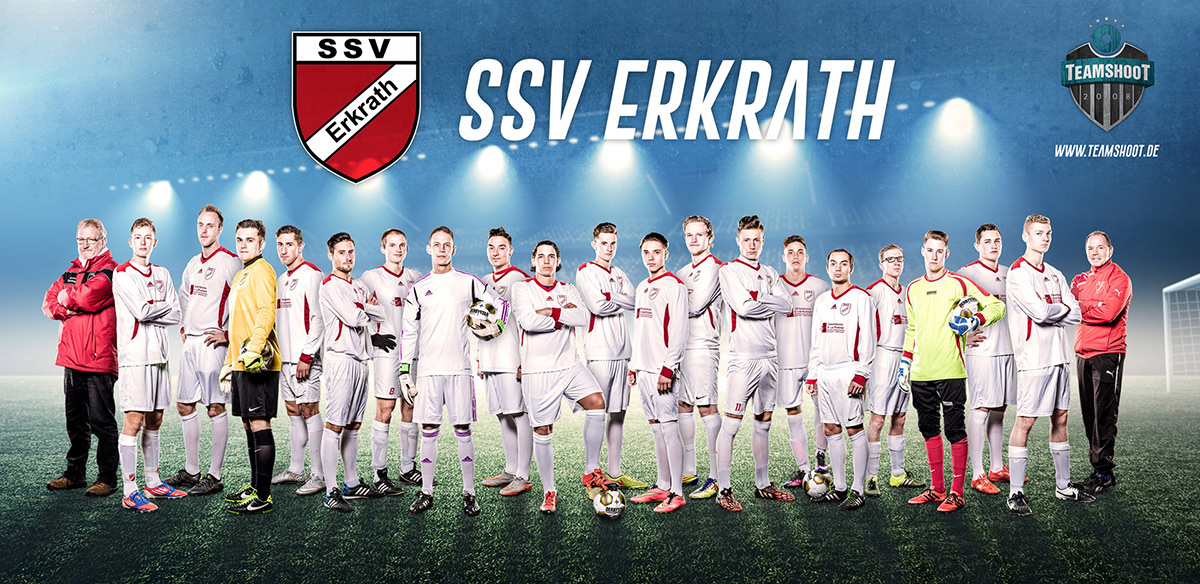 Cooles Mannschaftsfoto SSV Erkrath – Professionelle Collage